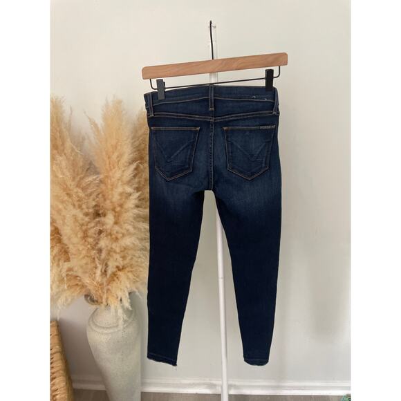 Hudson Krista Super Skinny Jeans Size 25 Raw Hem Casual Dark Wash Denim - Picture 9 of 10